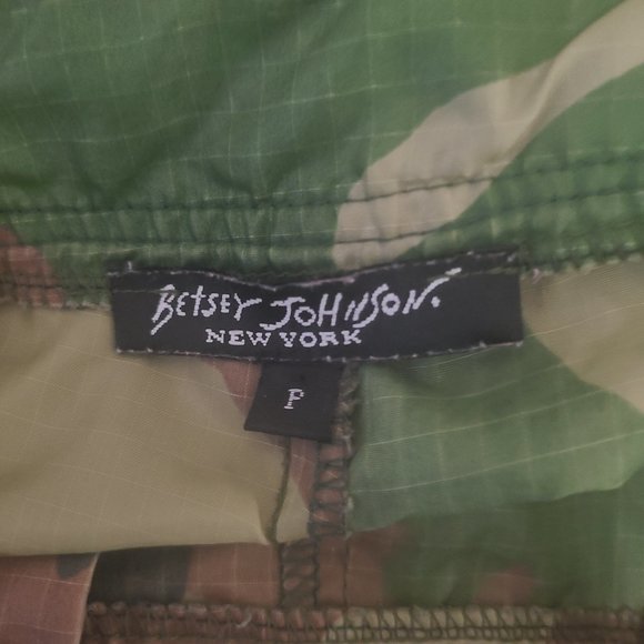 Super Rare Vintage Late 90s/Y2K BETSEY JOHNSON Camouflage Wide Leg Raver Pants - Picture 8 of 14